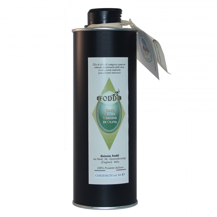 Olio extravergine d’oliva - Bottiglia di latta da 500 ml.